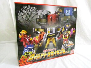 1000円スタート おもちゃ BANDAI ミニプラ 動物戦隊 ジュウオウジャー 動物合体シリーズ ワイルドトウサイキングセット 箱付き P9059