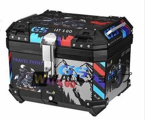 新入荷■リアボックス 45L ブラック トップケース 大容量 ツーリング バックレスト装備 持ち運び可能