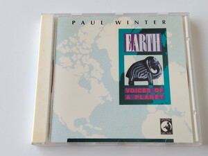 ポール・ウィンター Paul Winter/ アース〜地球賛歌 EARTH: VOICES OF A PLANET 日本盤CD LIVING MUSIC PCCY00090 90年作,キリンドラフトCM