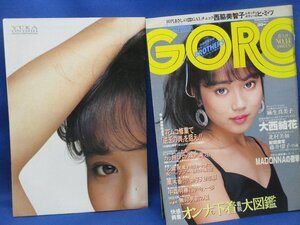 GORO　ゴロー　昭和62年1987年7月9日No14　大西結花ポスター付き　麻生真美子　北村美加　藤井燿子　マドンナ日本公演/30108