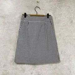 ユナイテッドアローズ/スカート/36/ギンガムチェック 日本製 ウエストゴム