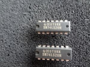 テキサス製　SN74LS20N(Dual 4-Input NAND Gates )④ 2個セット