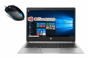 【サポート付き】HP ノートPC Folio G1 Webカメラ メモリ:8GB 新品SSD:128GB タッチパネル & 【最新版】ゲーミングマウス X9 usb有線