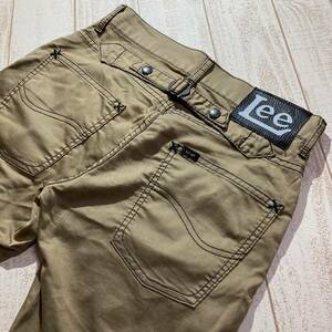 【Lee】リー BRAVE RIDERS Zip Bush Cargo Crop クロップドパンツ 弱ストレッチ シンチバック付き 28インチ