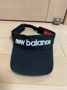 1円〜★完売★ニューバランス★サンバイザー★フリーサイズ★ゴルフ★new balance★レア★アスリート★1円スタート★テニス★ランニング