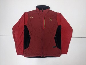 14．オークリー スカル クラウン ジャケット POLARTEC 中綿入り フリース ナイロン ブルゾン OAKLEY メンズM 461379JP y206