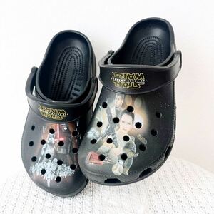 限定モデルclassic star wars clog クラシック スター・ウォーズ クロッグcrocsクロックス フォースの覚醒23cm M4/W6サイズ37-38ブラック黒