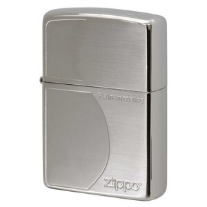 絶版/ヴィンテージ Zippo ジッポー 中古 2021年製造プラチナメッキ サテーナ＆ポリッシュ仕上げ MSC-PT4 [A]使用感少なく状態が良い