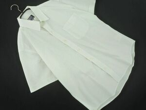 ネコポスOK TAKEO KIKUCHI タケオキクチ クロス柄 シャツ size2/白ｘ黄ｘ青 ■◆ ☆ dgc6 メンズ