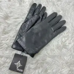 レザー手袋 Gala Gloves ダークグレー カシミア ウール タグ付未使用