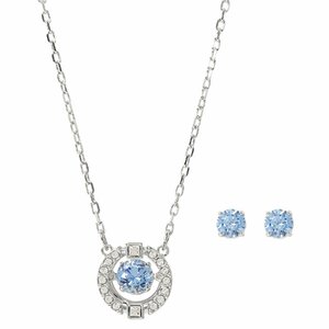 スワロフスキー ネックレス ピアス SWAROVSKI 5480485 ダンシングクリスタル スパークリングダンス パヴェ ラウンド ペンダント スタッド