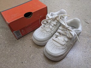 2006年製 NIKE ナイキ AIRFORCE1 TD エアフォースワン 12cm ベビー ホワイト デッドストック 