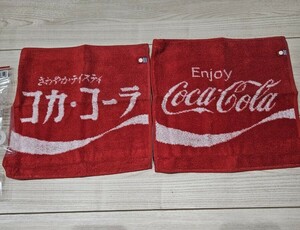 コンビニ限定　コカコーラ　コカ・コーラ　今治タオル　２枚セット未使用　アメリカン雑貨　アメリカンダイナー　希少　レア　