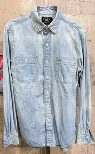 RRL 長袖 シャンブレーシャツ XS メンズ ラルフローレン ダブルアールエル