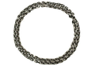 24インチ CHROME HEARTS クロムハーツ PAPER CHAIN 24 PPR CHN ペーパーチェーン ネックレス 14K SILVER925 2