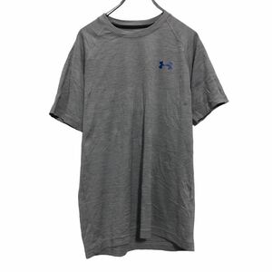 UNDER ARMOUR 半袖 プリントTシャツ S グレー ブルー アンダーアーマー 古着卸 アメリカ仕入 a507-6515