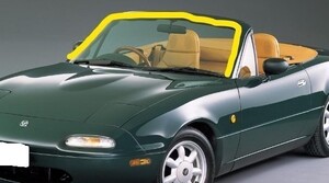 ★フルセット 希少 未使用 純正 マツダ フロント ウィンド モール プロテクター ユーノス ロードスター NA6CE NA8C Mazda MX-5 Miata