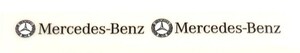 数量限定セール品A　 　Mercedes-Benz 　黒系ロゴ　　２セット　ステッカー