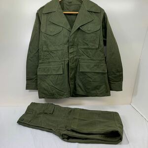 ★大阪/店舗受け取り可★作業服 上衣 2号 作業服ズボン 2号 上下セット 自衛隊？ ミリタリー レトロ 作業服 ★