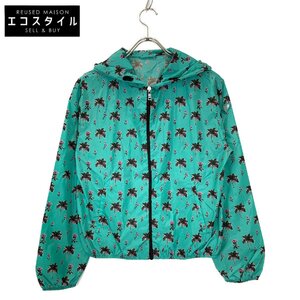 PRADA プラダ グリーン 29X319 総柄プリント ナイロン パーカー グリーン 38 ジャケット ナイロン レディース 中古