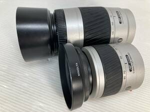 ミノルタ MINOLTA AF ZOOM レンズ 75-300mm /28-80mmセット レンズフード付き