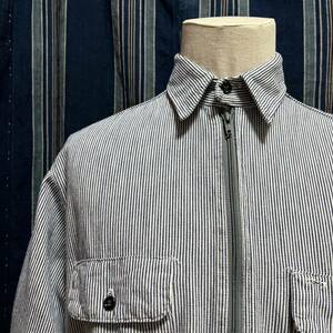 80s 90s five brother half zipper pullover shirt usa 80年代 90年代 プルオーバー シャツ アメリカ製 ヒッコリー ストライプ ワーク