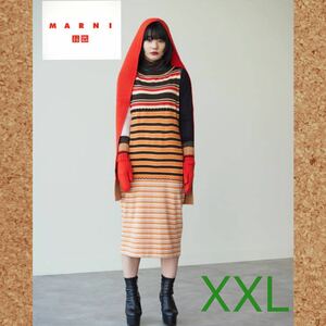 sale!新品タグ付☆UNIQLO ×MARUNIユニクロ&マルニ☆メリノブレンドワンピース　茶系XXL