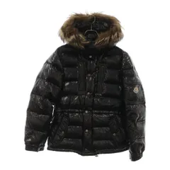 MONCLER (モンクレール) ROD GIUBBOTTO ロッド ファー付き フーデッドダウンジャケット ブラック 020914450291