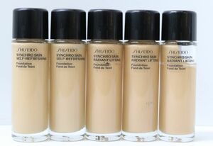 36★資生堂 SHISEIDO シンクロスキン ラディアントリフティング ファンデーション 340 Oak 10g 試用見本 5本セット◎4685-7