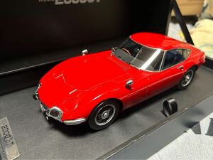 1/18 ポストホビー　トヨタ　2000GT レッド　Toyota 2000 GT Solar Red PM1804R 難あり　