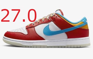 FRUiTY PEBBLES × NIKE DUNK LOW QS HABANERO RED 27cm フルーティ ペブルス ナイキ ダンク ロー ハバネロ レッド 国内黒タグ 新品未使用