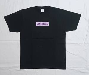 千葉ロッテマリーンズ　Tシャツ　綿１００%　黒　Lサイズ　ボックスロゴ　