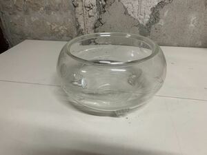 金魚鉢 メダカ鉢 昭和レトロ アンティーク ガラス製