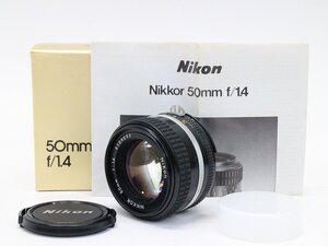 ●○【元箱付】Nikon AI NIKKOR 50mm F1.4S カメラレンズ 標準 単焦点 Fマウント ニコン○●028509001m○●