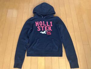 ◆ Hollister（ホリスター）スウェットパーカー　S　ネイビー ◆