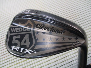 ■986■中古■RTX4■ブラックサテン■バックフェースデザイン加工■54度■モーダス WEDGE105■ウェッジフレックス■リシャフト■