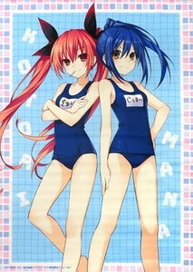 【新品未開封】五河琴里＆崇宮真那 B2タペストリー くじ引き堂 デート・ア・ライブ TVアニメ10周年記念くじ A-3賞