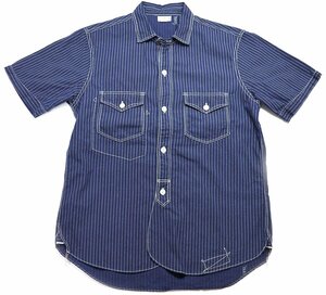 Freewheelers (フリーホイーラーズ) TRACKWALKER SHIRTS / トラックウォーカーシャツ 半袖 #1123014 美品 インディゴウォバッシュ size 16