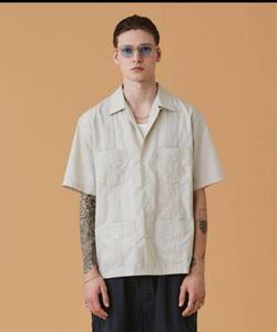 COOTIE PRODUCTIONSクーティー プロダクションズ　COOTIE (クーティー) Cuba S/S Shirt (キューバ半袖シャツ) Beige　L CTE-19S407　