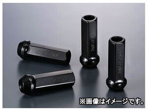 デジキャン クロモリレーシングナット ブラック 17HEX貫通 P1.25 60mm CN6K6012BK-DC 入数：1セット(4本入) スバル インプレッサWRX STI