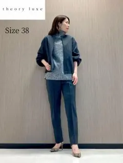 【theoryluxe】22AW　ARDENTYOL　ウールテーパードパンツ38