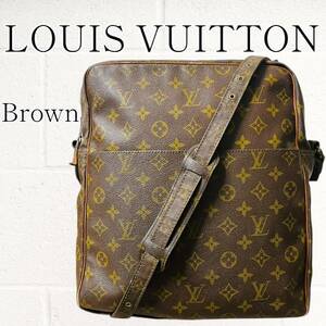 【良品】LOUIS VUITTON(ルイヴィトン) マルソー ショルダーバッグ モノグラム 茶 ブラウン