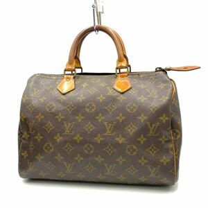 1円〜　【稀品】　 LOUIS VUITTON ルイヴィトン モノグラム　スピーディー　30 ハンドバッグ ミニボストンバッグ 旧型　70s80s KL796