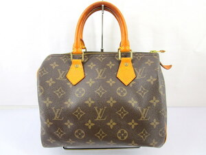 1円★ LOUIS VUITTON ルイ ヴィトン モノグラム スピーディ 25 ミニ ボストンバッグ ハンドバッグ M41528 ブラウン 中古