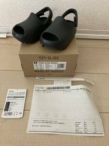 アディダスオンライン購入 新品 14cm■adidas YEEZY SLIDE INFANT ONYX■アディダス イージースライド オニキス HQ6448 HQ4118 2