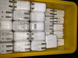 ■ 新品 フィルム付 Apple iPhone 純正ACアダプタ 充電器 10W 10個セット ■