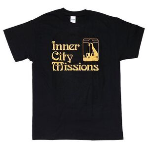 [Lサイズ]Nirvana カート・コバーン着用モデル インナー・シティ・ミッションズ 復刻Tシャツ ブラック