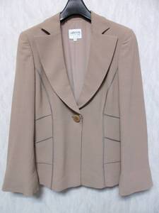 アルマーニコレツィオーニ ARMANI COLLEZIONI ジャケット ベージュ 38 国内正規品 亥563