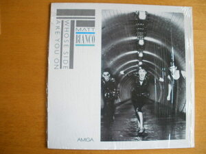 ◆LP MATT BIANCO ／ Whose Side Are You On バーシア BASIA、マーク・ライリー MARK REILLY,ダニー・ホワイト DANNY WHITE