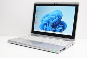 1円スタートノートパソコン 2in1PC Windows11 WPS office搭載 Panasonic レッツノート CF-RZ6 第7世代 Core i5 SSD256GB メモリ8GB WWAN